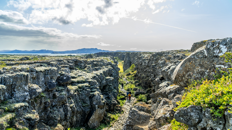 Thingvellir National Park, one of the main stops in the Golden Circle of Iceland