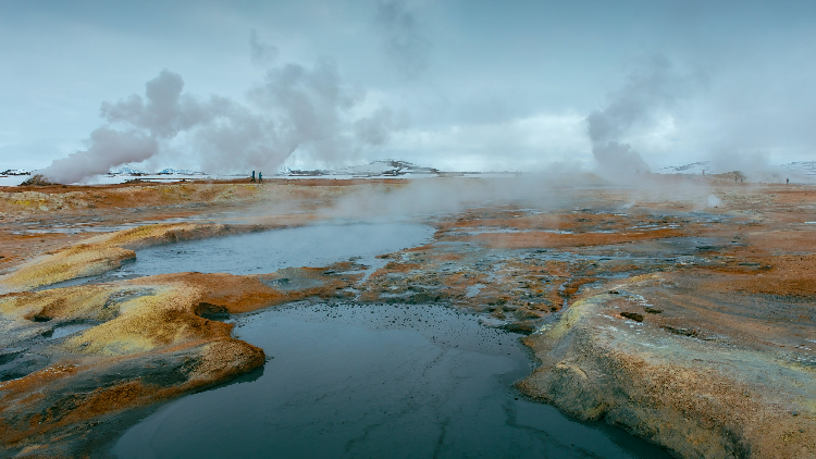 Geothermal area in Myvatn